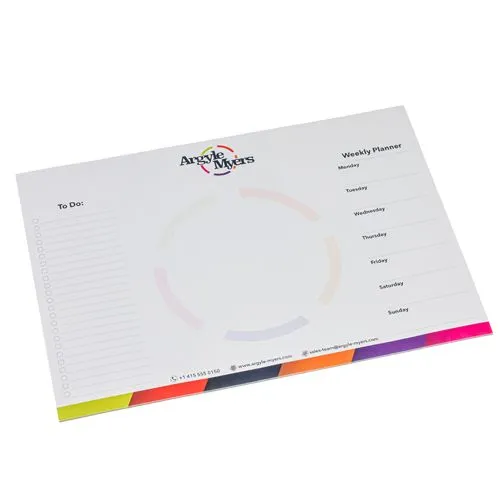 Sous-main publicitaire A2 25 feuilles personnalisable