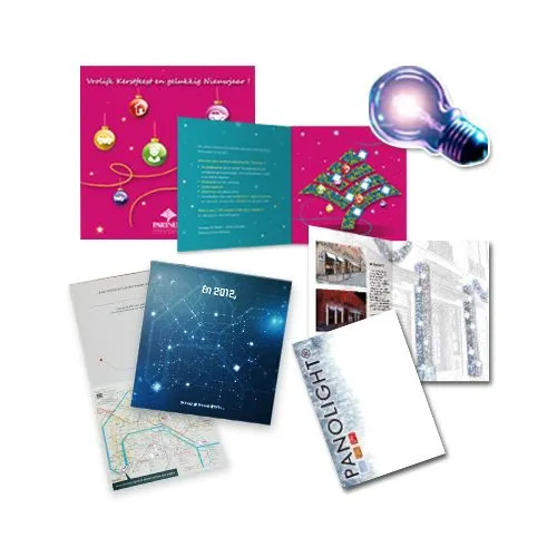 Carte de Vœux Lumineuse à LED Personnalisée - Sur Mesure