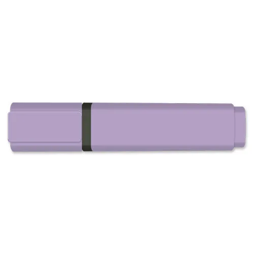 Surligneur violet personnalisable - Boîte de 10 unités