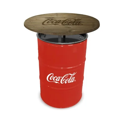 Table Baril Personnalisable avec Plateau Bois Barnwood - Hauteur Bar