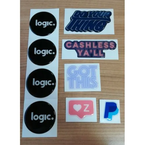 Autocollants Résine Époxy 3D Personnalisés - Protection UV Longue Durée