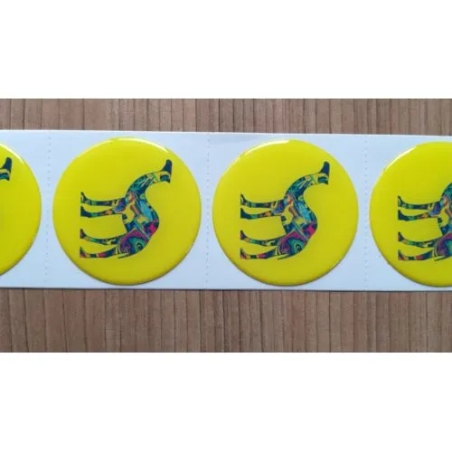 Autocollants Résine Époxy 3D Personnalisés - Protection UV Longue Durée