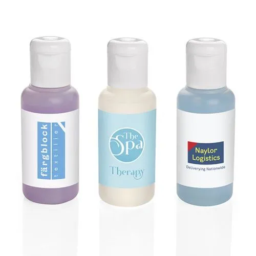 Gel désinfectant pour les mains dans une bouteille PCR avec capuchon rabattable, 50 ml