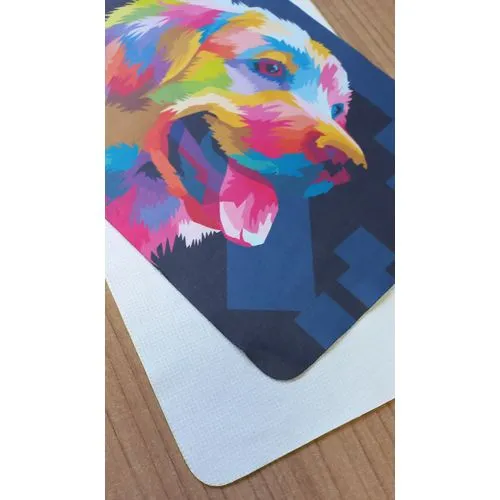 Tapis de souris textile personnalisable avec base antidérapante en silicone