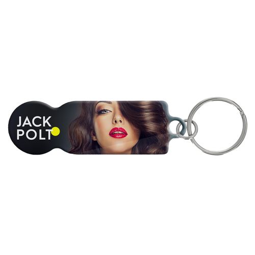 Porte-clés jeton aluminium personnalisable - Impression quadri