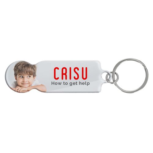 Porte-clés jeton aluminium personnalisable - Impression quadri