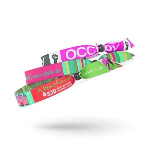 Bracelet satin personnalisé sérigraphié