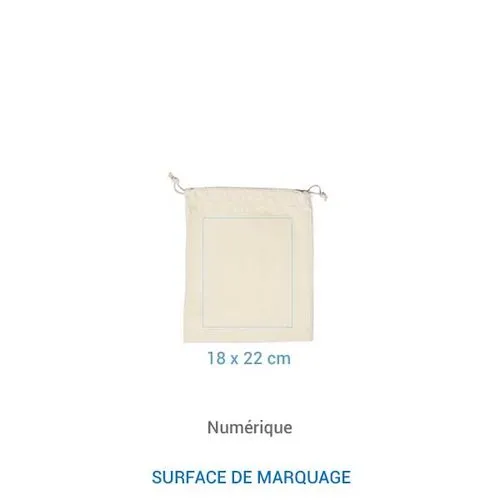 Pochon coton BIO FIDJI M 155