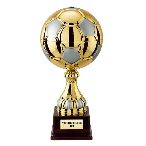 Coupe Ballon de Football Personnalisable - Trophée Prestige Or et Argent