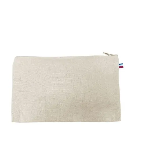 Trousse coton JAIPUR 230 Ecru / Bleu foncé