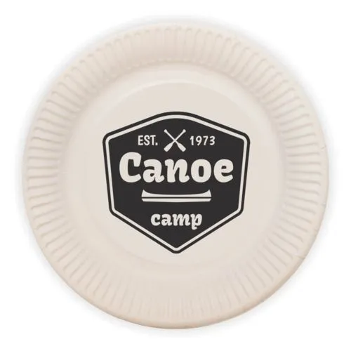 Assiette Carton Grande Taille Personnalisée - Impression Recto