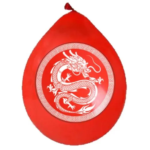 20 Ballons latex 30 cm Nouvel an Chinois