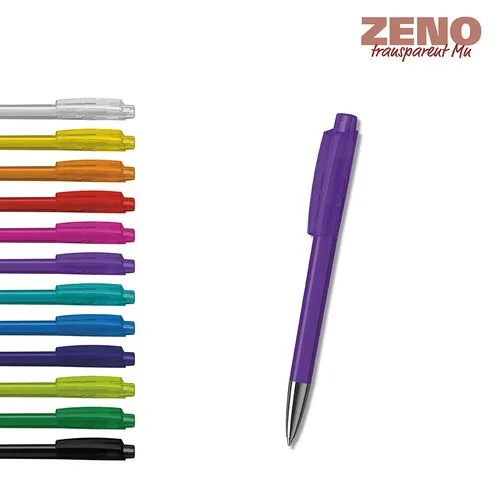 Stylo Bille Rétractable Transparent Personnalisable - Zeno Mn