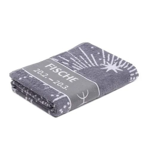 Serviette de sauna anthracite personnalisable par sérigraphie