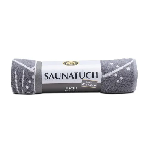Serviette de sauna anthracite personnalisable par sérigraphie