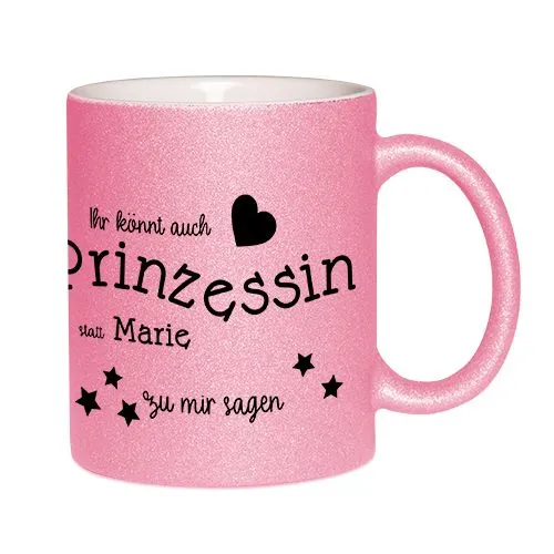 Tasse céramique à paillettes personnalisable - Sublimation couleur