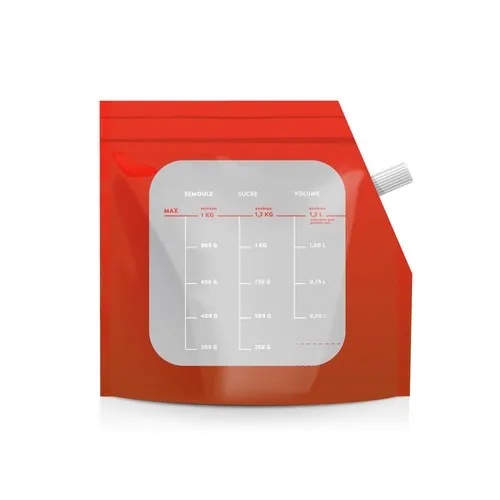 Sac à Vrac Doseur Réutilisable Personnalisable avec Bouchon et Zip