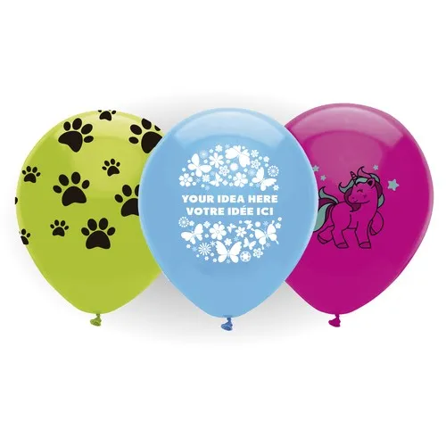 Ballons Publicitaires Rose 41 cm Personnalisés en Sérigraphie