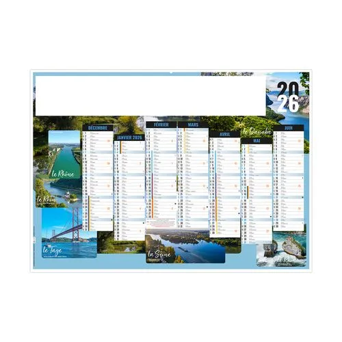 NATURE 2026 - MIDI 430 x 335 mm - LEGER 400G - SANS MARQUAGE - 1 TROU EN TETE