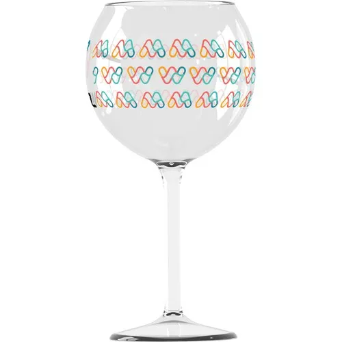 Verre à vin Pool Party 65 cL personnalisé en Tritan - Quadrichromie