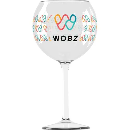 Verre à vin Pool Party 65 cL personnalisé en Tritan - Quadrichromie