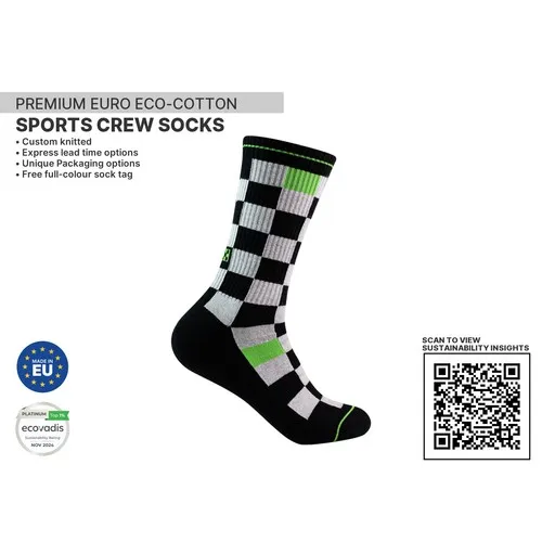 Chaussettes de Sport Premium Jacquard Personnalisées - Sérigraphie