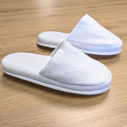 Chaussons Luxe Micro Éponge Personnalisés - Logo Brodé