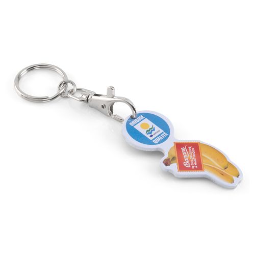 Porte-clés Jeton Aluminium Personnalisable - Mousqueton Détachable