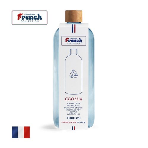 Bouteille en Verre 500ml AQUA Personnalisable - Fabrication Européenne