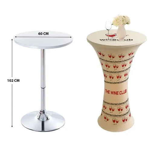 Nappe Extensible pour Table Haute Personnalisable - Bar Poseur
