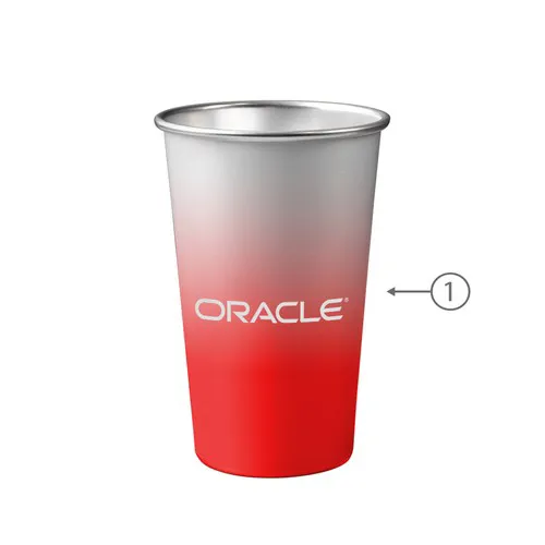 M KOP Gobelet Eco en aluminium recyclé 450 ml Rouge