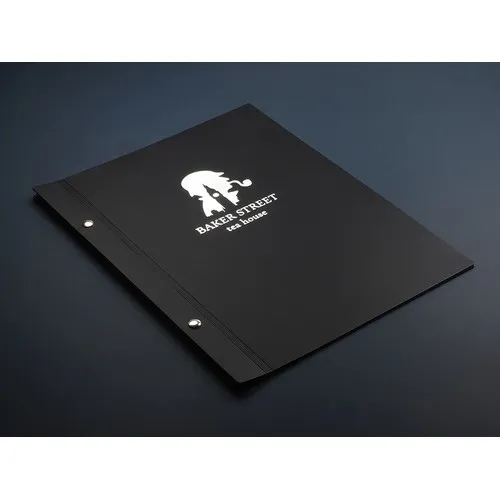 Couverture de Menu en Cuir Recyclé Personnalisable