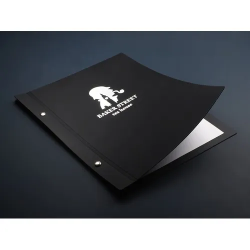 Couverture de Menu en Cuir Recyclé Personnalisable