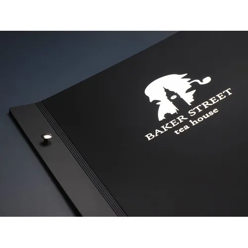 Couverture de Menu en Cuir Recyclé Personnalisable