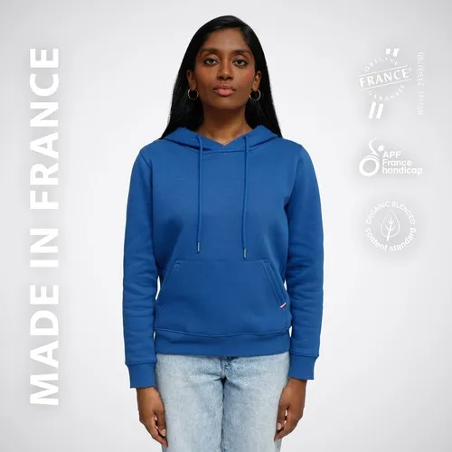 Hoodie Femme Molletonné Bio - Personnalisable par Sérigraphie
