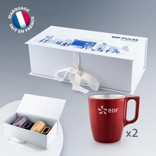 Mug en Verre Coloré 25cl - Gravure Laser - Fabrication Française