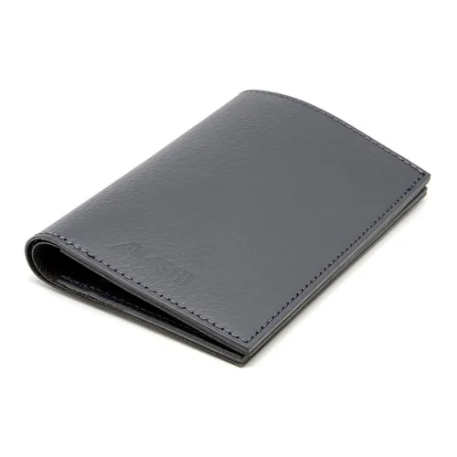 PORTEFEUILLE VERTICAL CUIR RECYCLÉ GRIS - MADE IN EUROPE