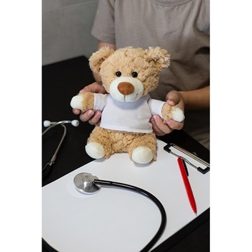 Ours en Peluche Personnalisable avec T-shirt Imprimé 18 cm