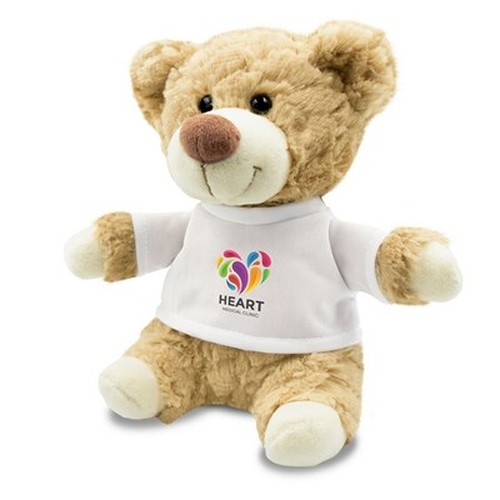 Ours en Peluche Personnalisable avec T-shirt Imprimé 18 cm