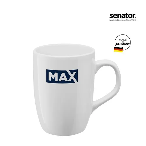 Mug Frieda en Grès Blanc Personnalisable - Tasse Publicitaire Premium