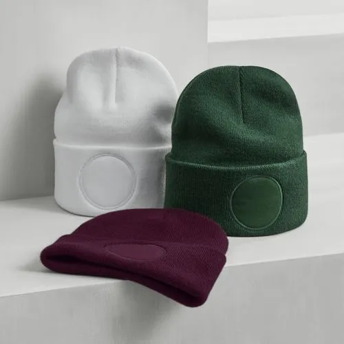 Bonnet à patch rond