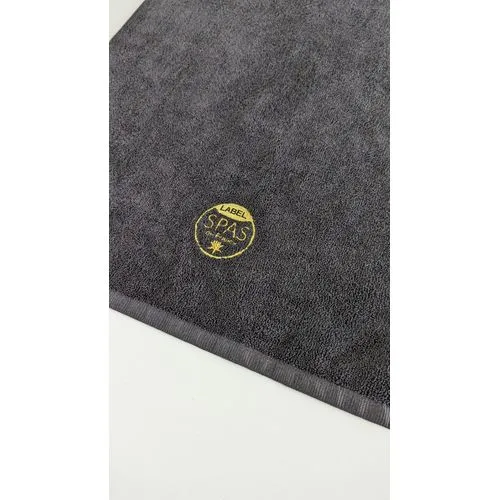 Serviette microfibre personnalisée broderie - Coiffeurs & Spa