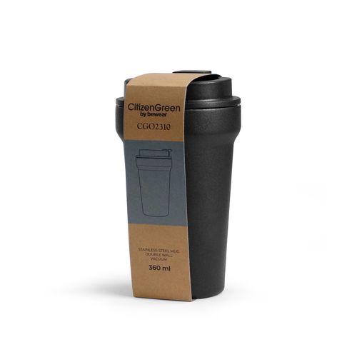Mug Isotherme 360ml Double Paroi - Personnalisable Sérigraphie