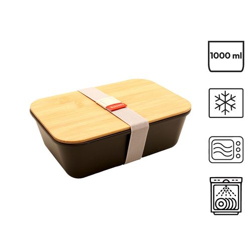 Lunch Box Bento 1L Couvercle Bambou - Personnalisable