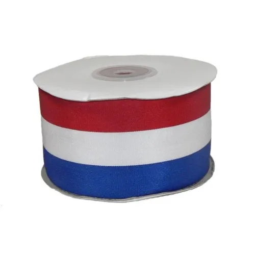 25 m Ruban tissu Tricolore 25 mm