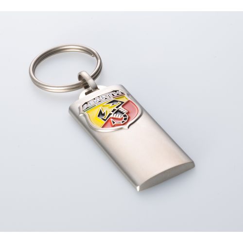 Porte-clés Métal 3D Personnalisable - Finition Nickel Brillant