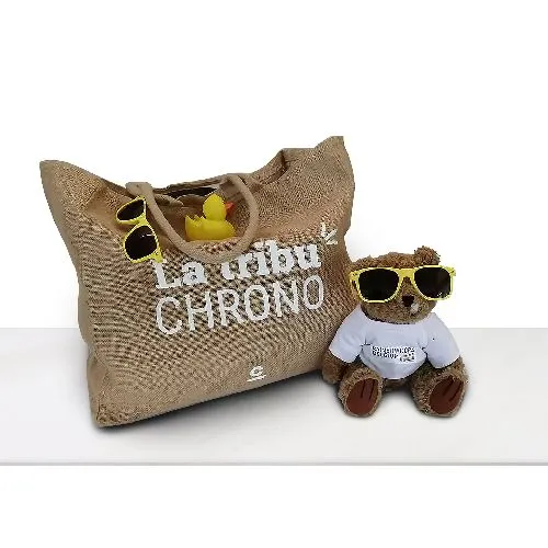 Sacs de plage en jute personnalisés par sérigraphie