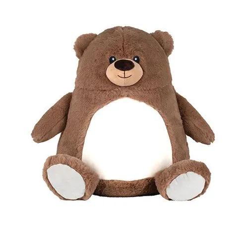 Peluche Ours Brun Personnalisable avec Fermeture Éclair