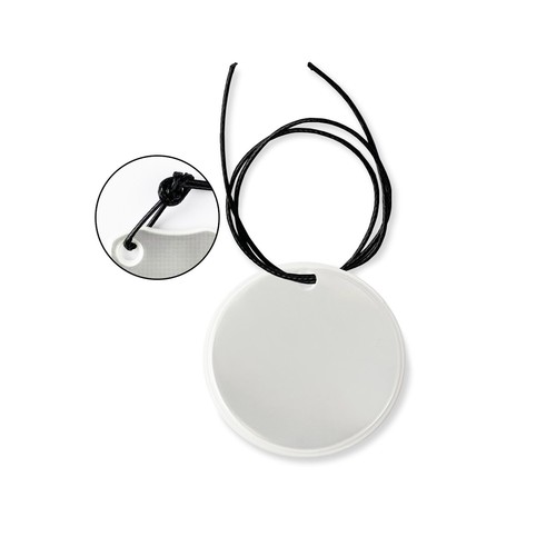 Pendentif Réfléchissant Rond Personnalisable - Sécurité & Visibilité
