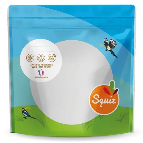 Sac à goûter réutilisable motif Ferme avec fermeture scratch